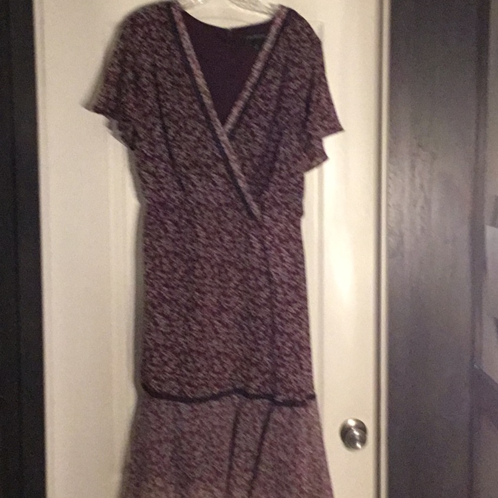 Lane Bryant Floral Dress - Purple and Black